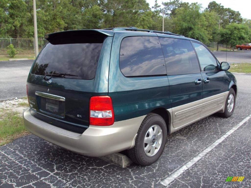 2003 Sedona EX - Dark Emerald Green / Beige photo #9