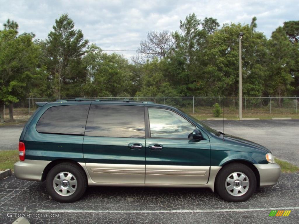 2003 Sedona EX - Dark Emerald Green / Beige photo #10