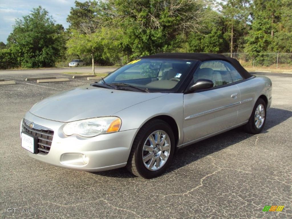 2004 Sebring Limited Convertible - Bright Silver Metallic / Taupe photo #1