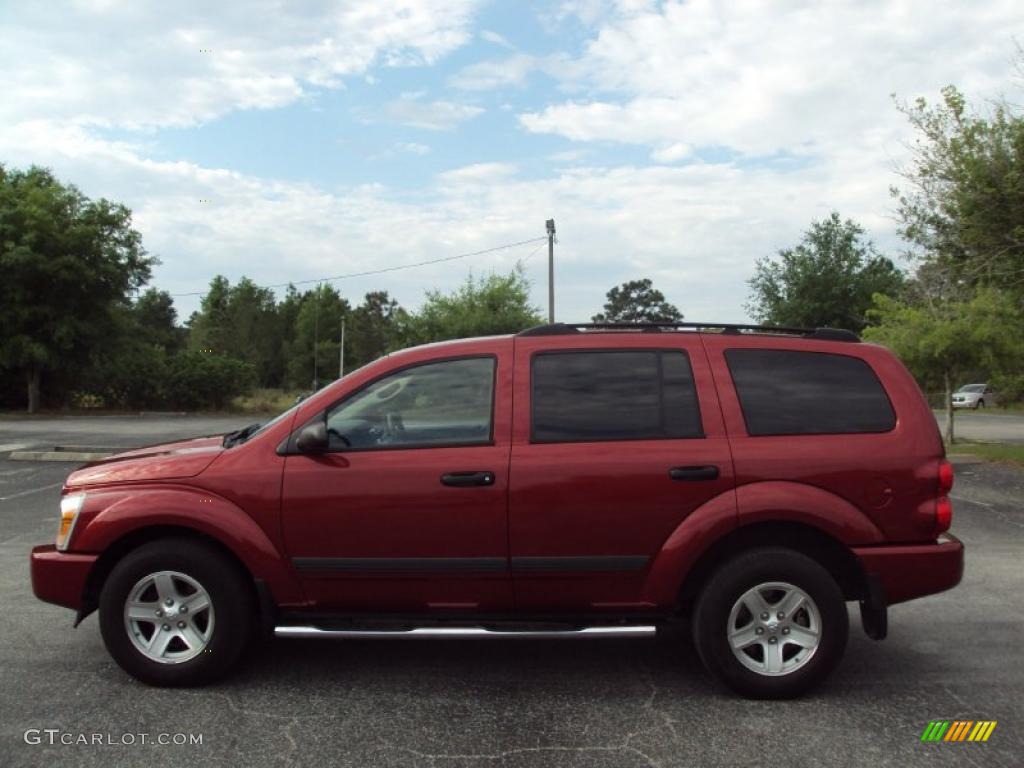 2006 Durango SLT - Inferno Red Crystal Pearl / Dark Slate Gray/Light Slate Gray photo #2