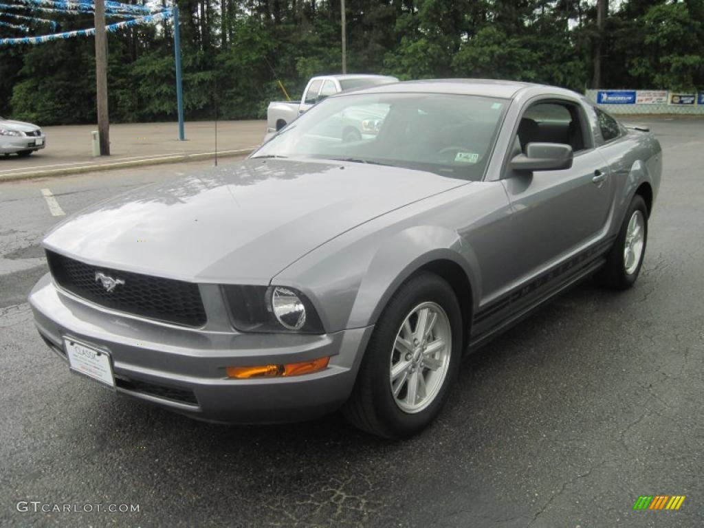 2007 Mustang V6 Deluxe Coupe - Tungsten Grey Metallic / Dark Charcoal photo #3