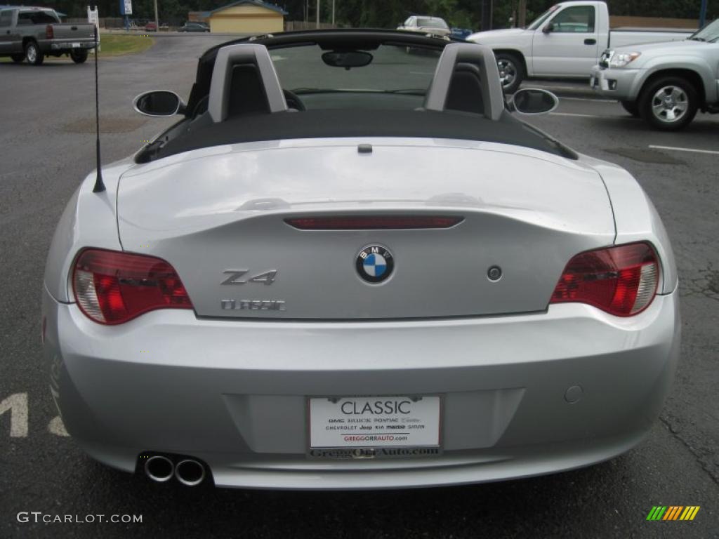2006 Z4 3.0si Roadster - Silver Grey Metallic / Black photo #4
