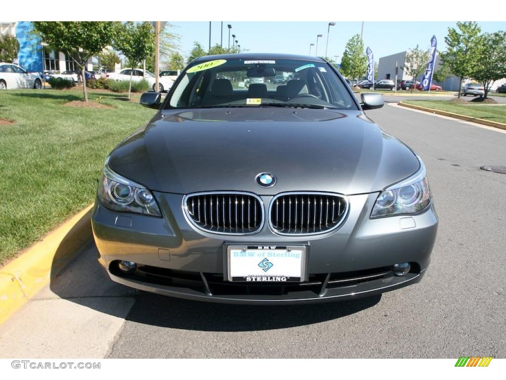 2007 5 Series 530i Sedan - Titanium Grey Metallic / Grey photo #1