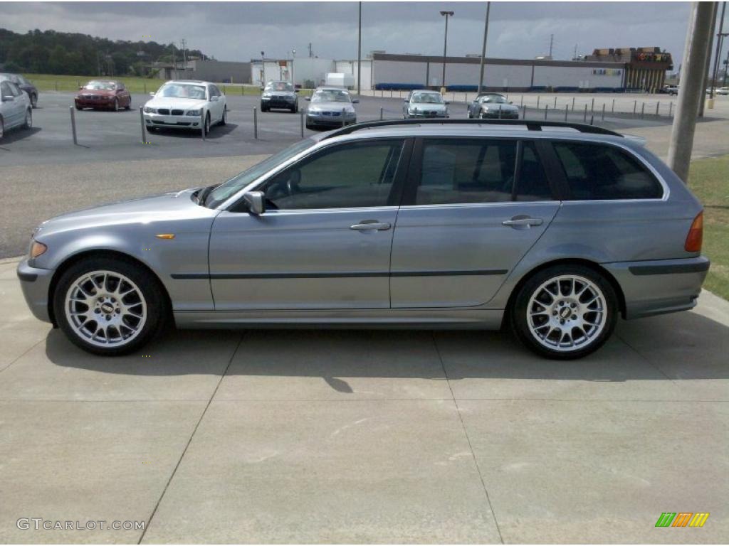 2004 3 Series 325i Wagon - Silver Grey Metallic / Grey photo #5