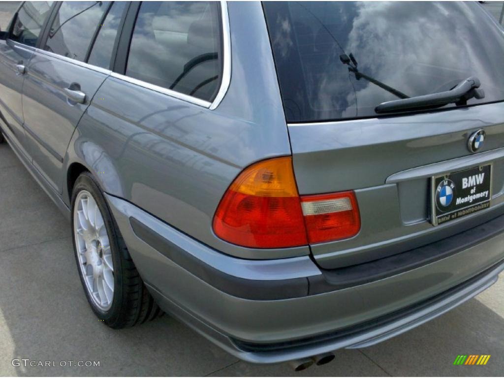2004 3 Series 325i Wagon - Silver Grey Metallic / Grey photo #8
