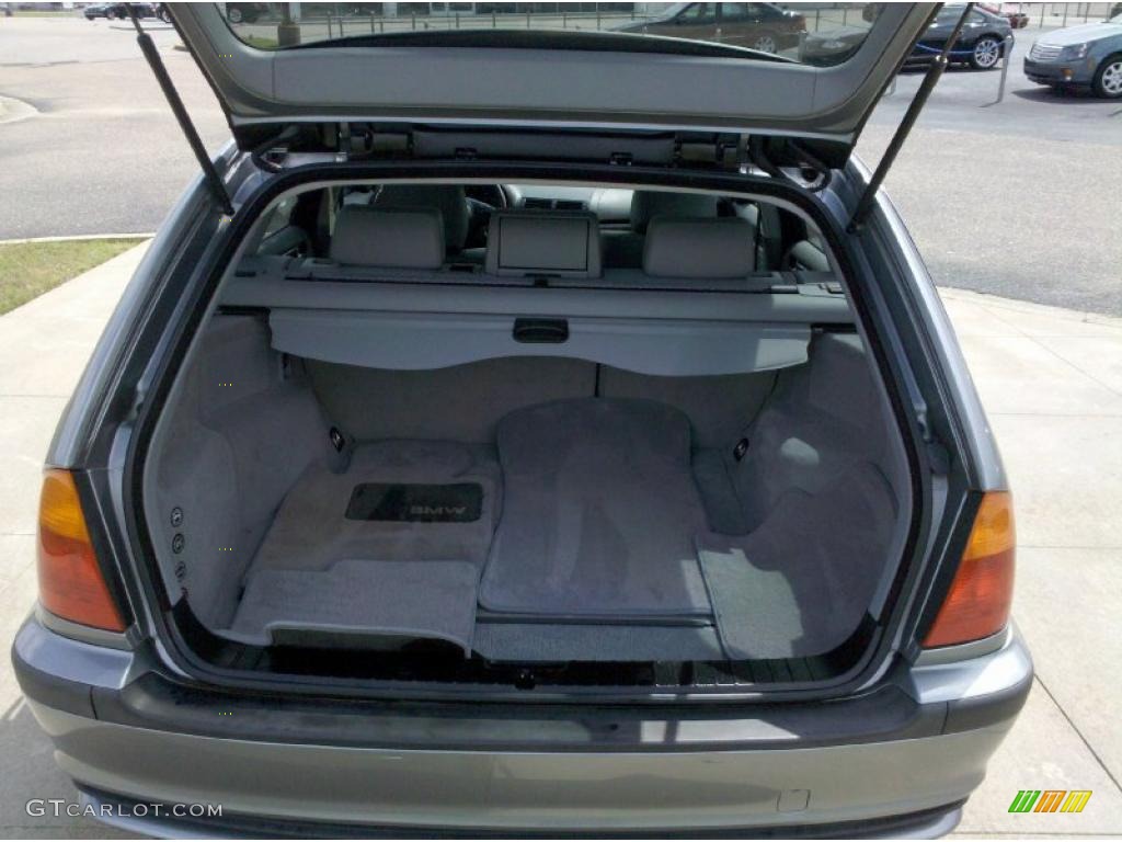 2004 3 Series 325i Wagon - Silver Grey Metallic / Grey photo #12