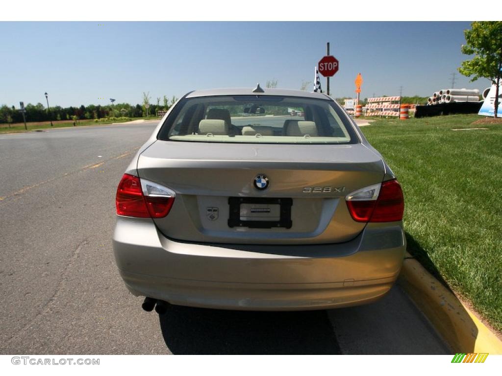 2007 3 Series 328xi Sedan - Platinum Bronze Metallic / Beige photo #5