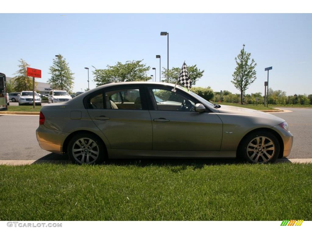 2007 3 Series 328xi Sedan - Platinum Bronze Metallic / Beige photo #7