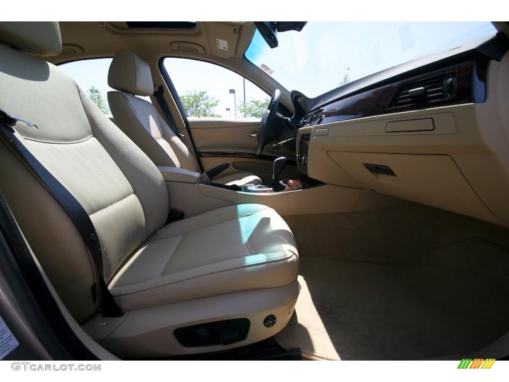 2007 3 Series 328xi Sedan - Platinum Bronze Metallic / Beige photo #15