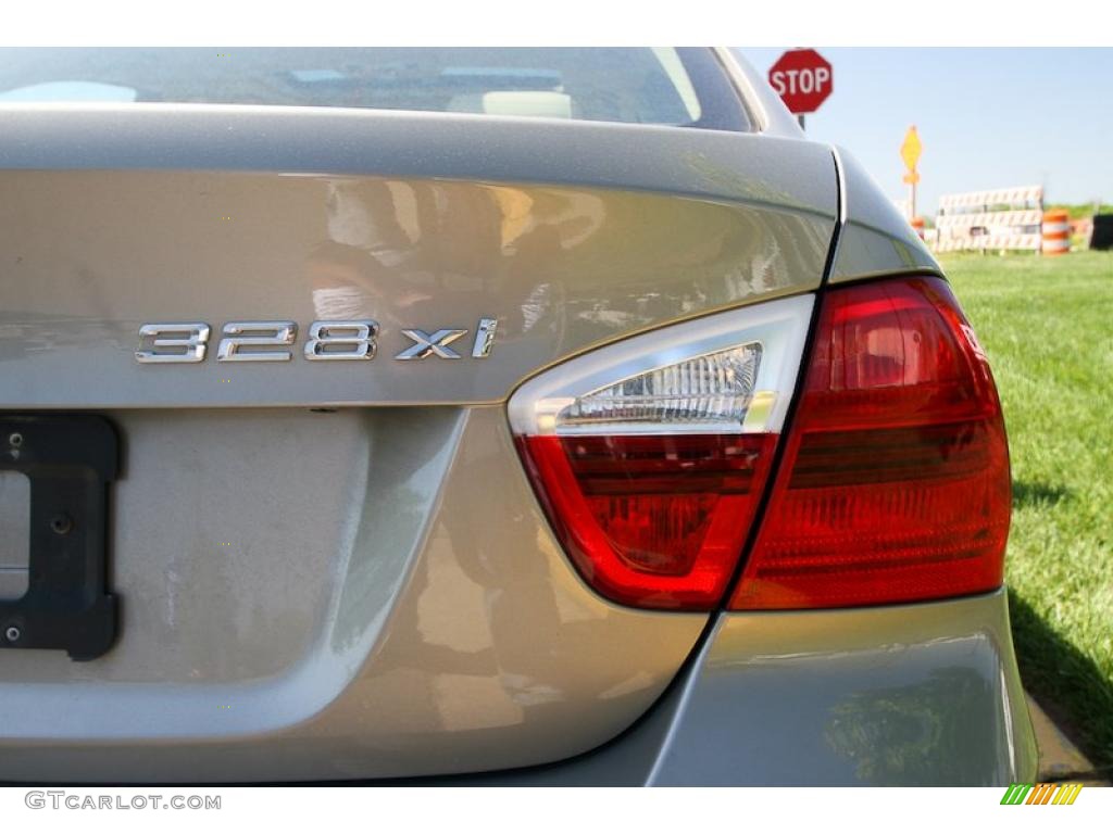 2007 3 Series 328xi Sedan - Platinum Bronze Metallic / Beige photo #21