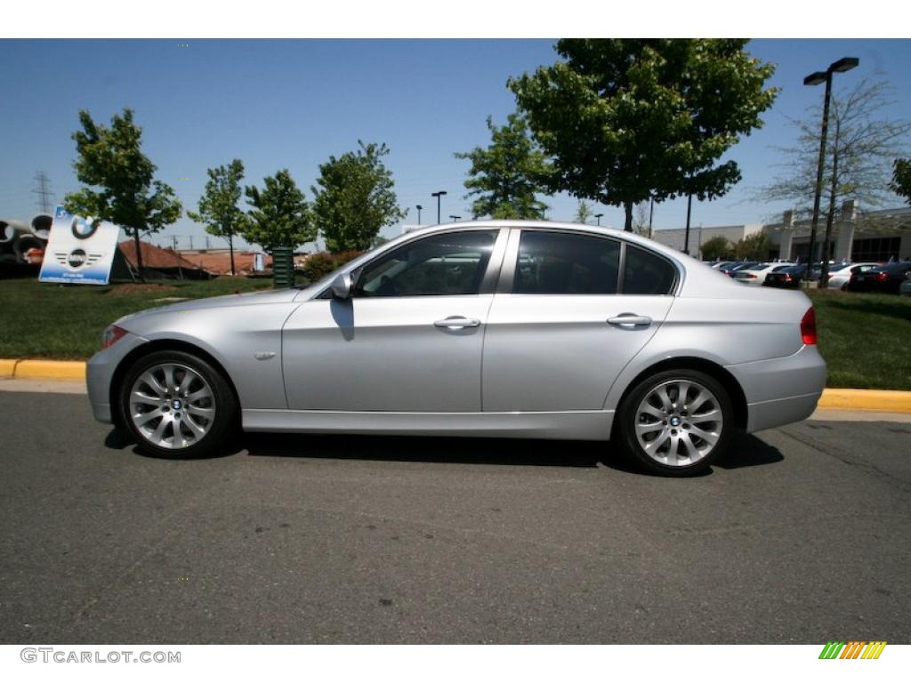 2008 3 Series 335xi Sedan - Titanium Silver Metallic / Black photo #3