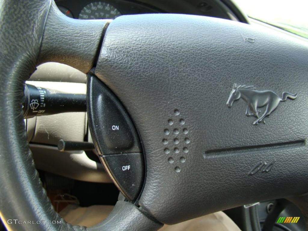 2001 Mustang V6 Convertible - Mineral Grey Metallic / Dark Charcoal photo #21