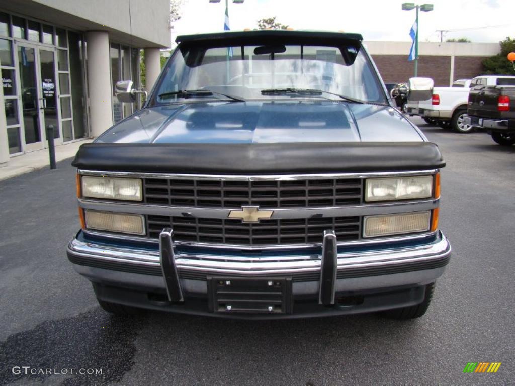 1990 C/K C3500 454 SS Regular Cab - Catalina Blue Metallic / Blue photo #3