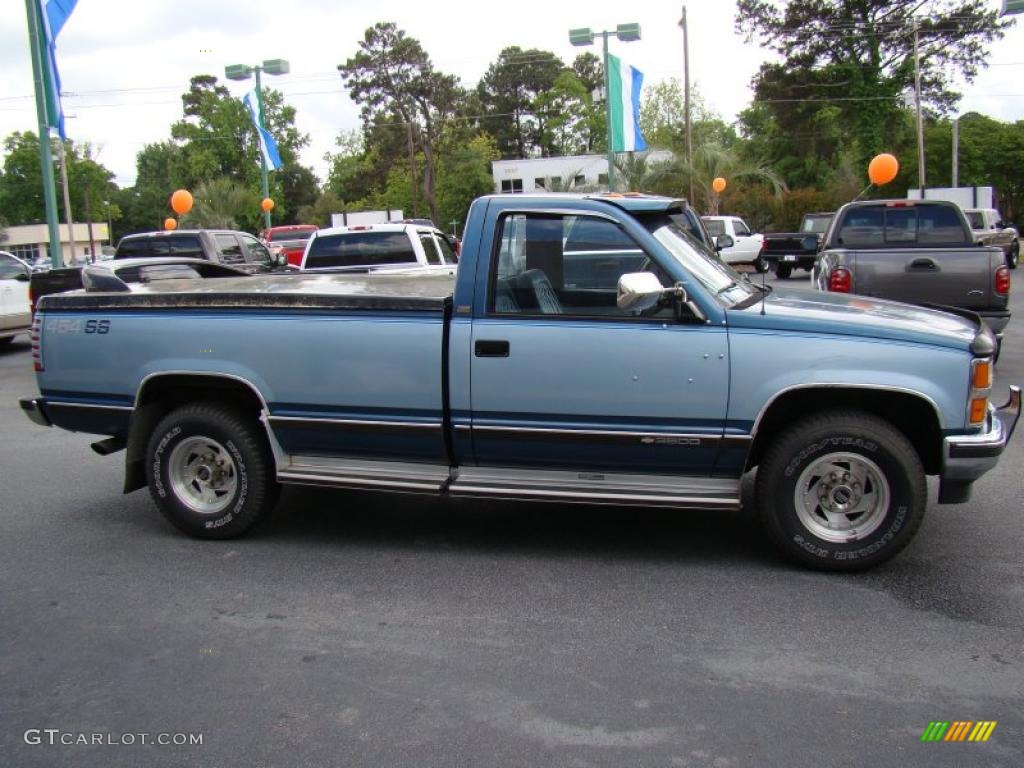 1990 C/K C3500 454 SS Regular Cab - Catalina Blue Metallic / Blue photo #5