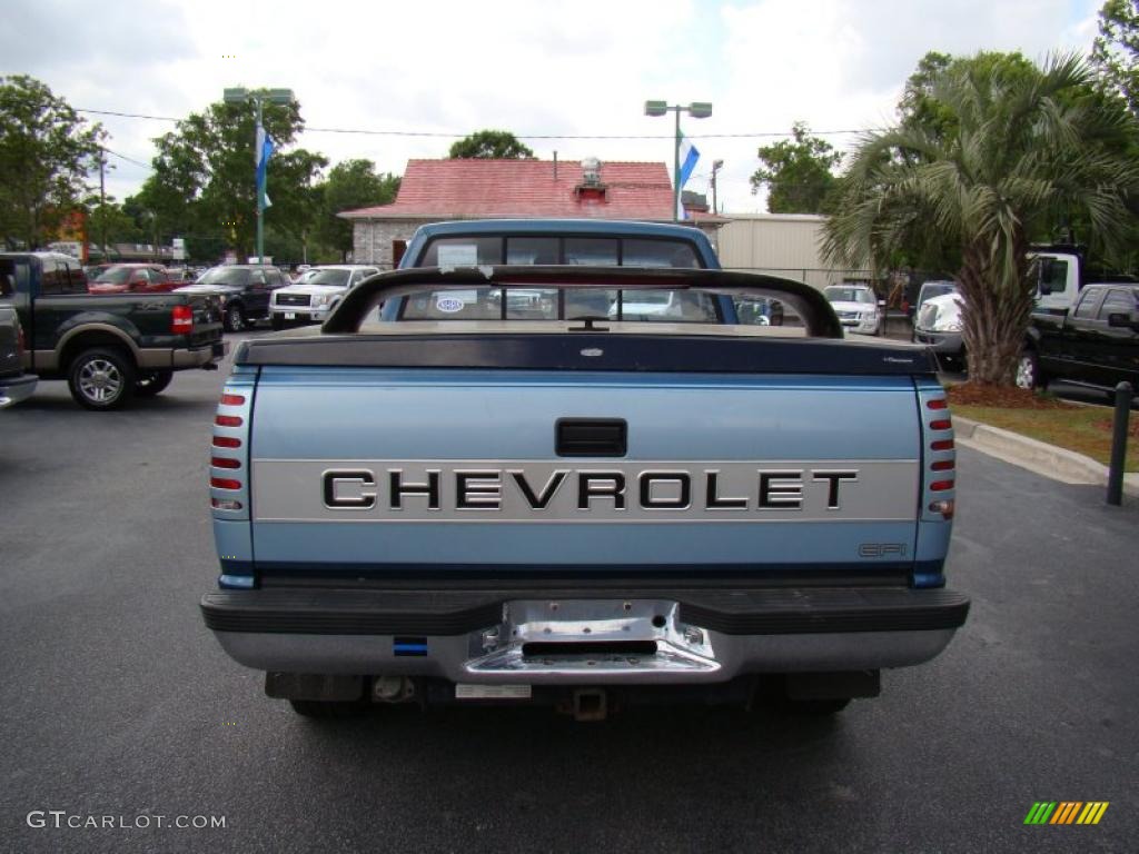 1990 C/K C3500 454 SS Regular Cab - Catalina Blue Metallic / Blue photo #8