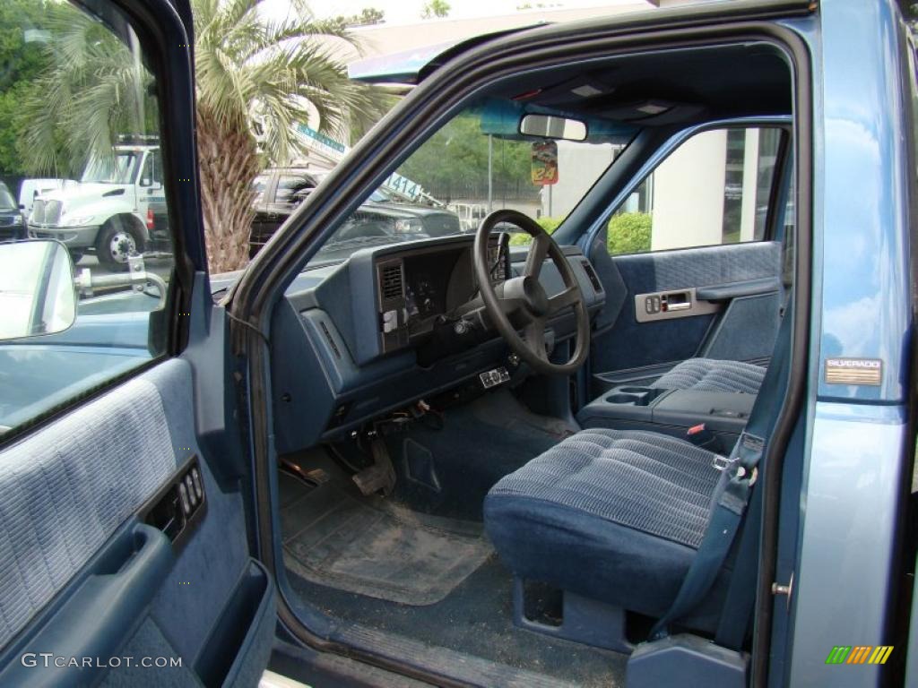 1990 C/K C3500 454 SS Regular Cab - Catalina Blue Metallic / Blue photo #10