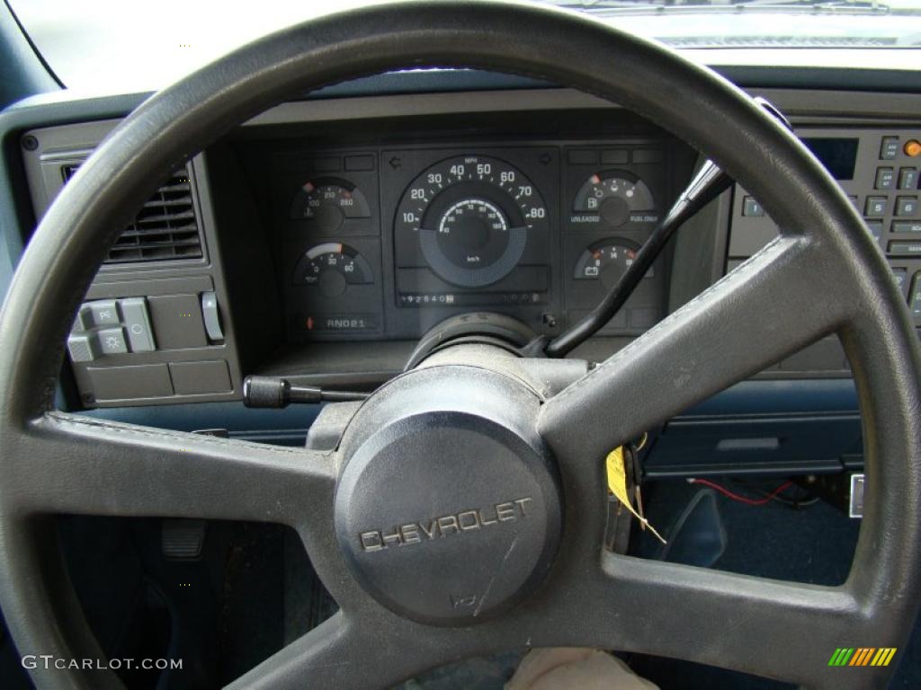 1990 C/K C3500 454 SS Regular Cab - Catalina Blue Metallic / Blue photo #19