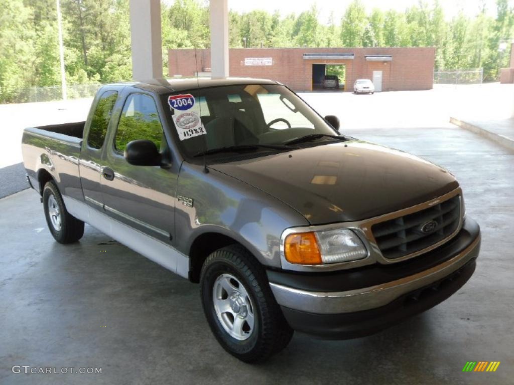 2004 F150 XLT Heritage SuperCab - Dark Shadow Grey Metallic / Heritage Graphite Grey photo #6