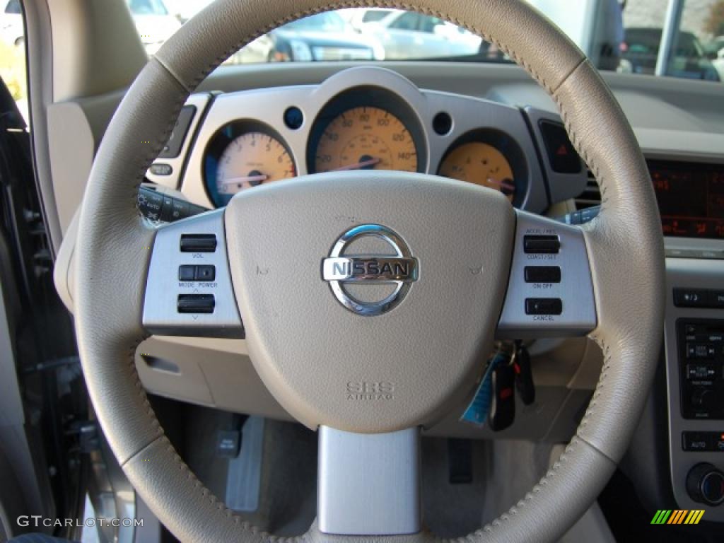 2003 Murano SL AWD - Polished Pewter Metallic / Cafe Latte photo #20