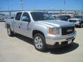 2010 Pure Silver Metallic GMC Sierra 1500 SLE Crew Cab 4x4  photo #2