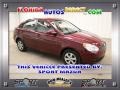 2009 Wine Red Hyundai Accent GLS 4 Door  photo #1