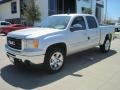 2010 Pure Silver Metallic GMC Sierra 1500 SLE Crew Cab  photo #1