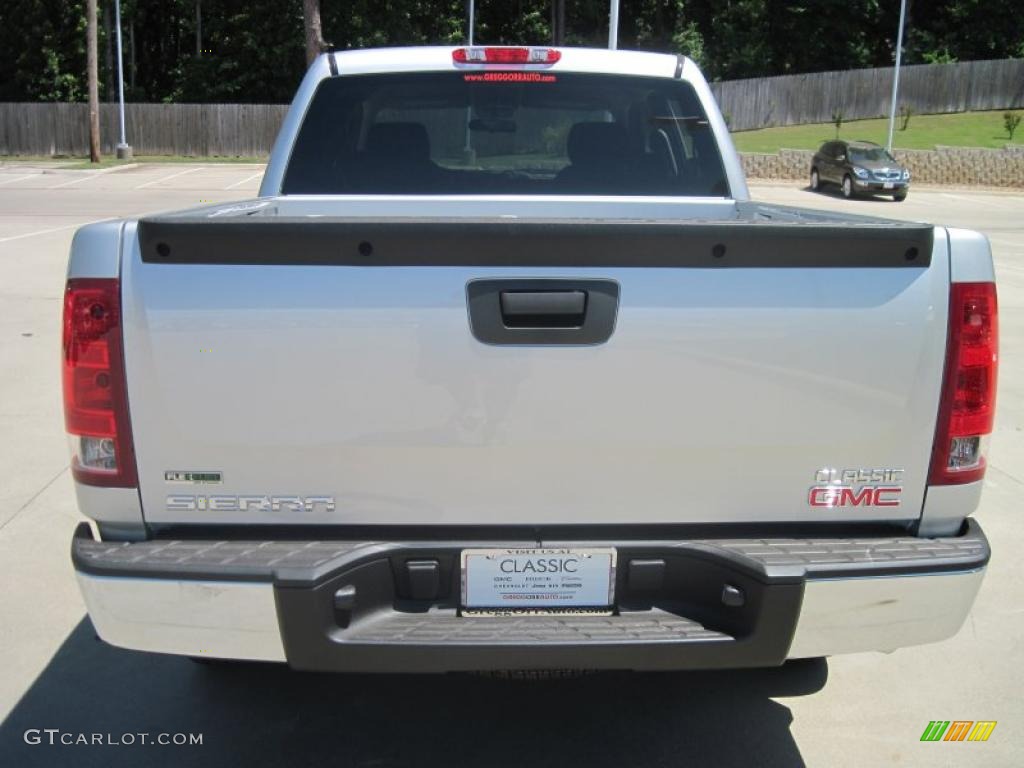 2010 Sierra 1500 Crew Cab 4x4 - Pure Silver Metallic / Dark Titanium photo #6