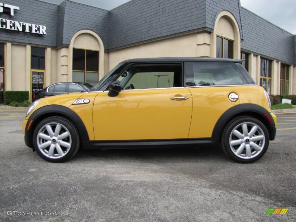 2007 Cooper S Hardtop - Mellow Yellow / Grey/Carbon Black photo #4
