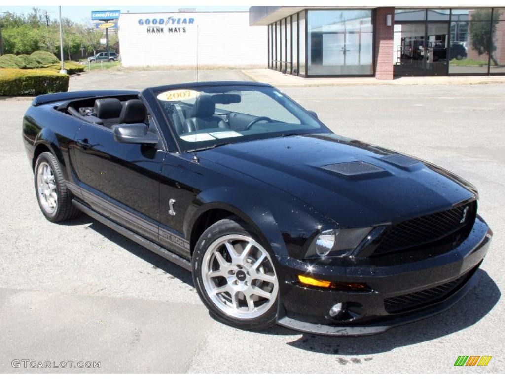 2007 Mustang Shelby GT500 Convertible - Black / Black Leather photo #4