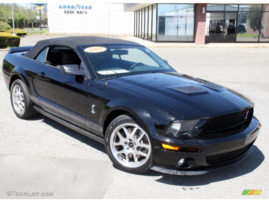 2007 Mustang Shelby GT500 Convertible - Black / Black Leather photo #7