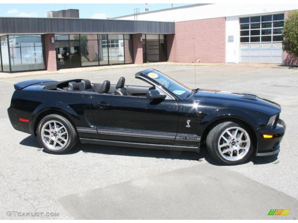 2007 Mustang Shelby GT500 Convertible - Black / Black Leather photo #10