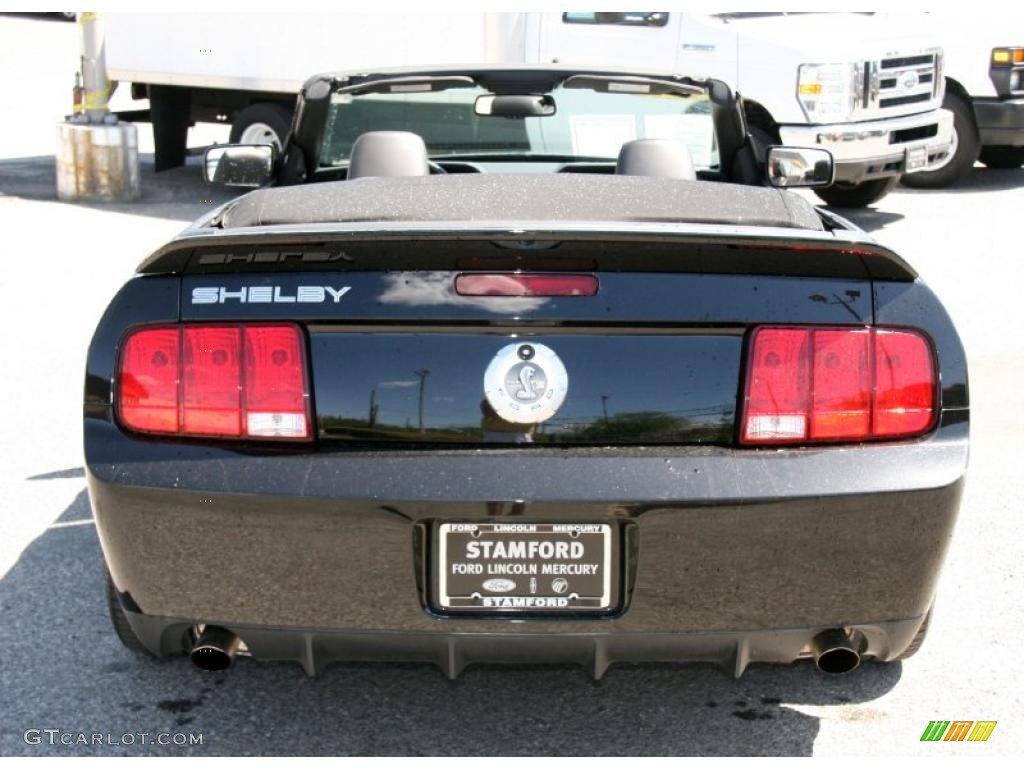 2007 Mustang Shelby GT500 Convertible - Black / Black Leather photo #11