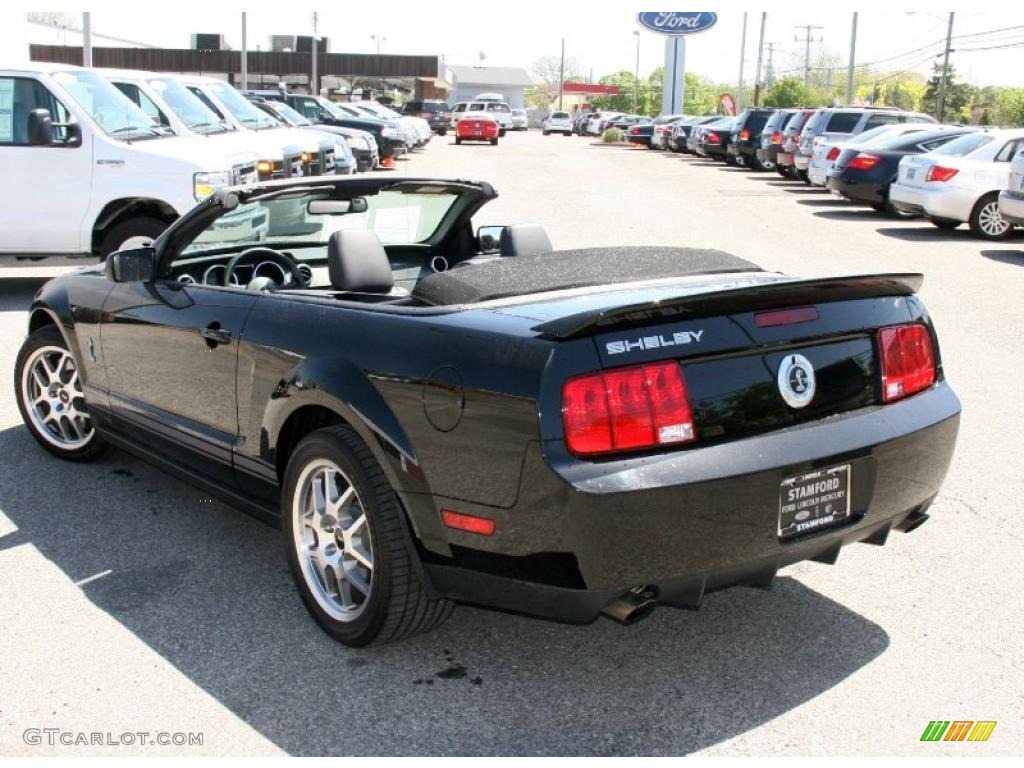 2007 Mustang Shelby GT500 Convertible - Black / Black Leather photo #12