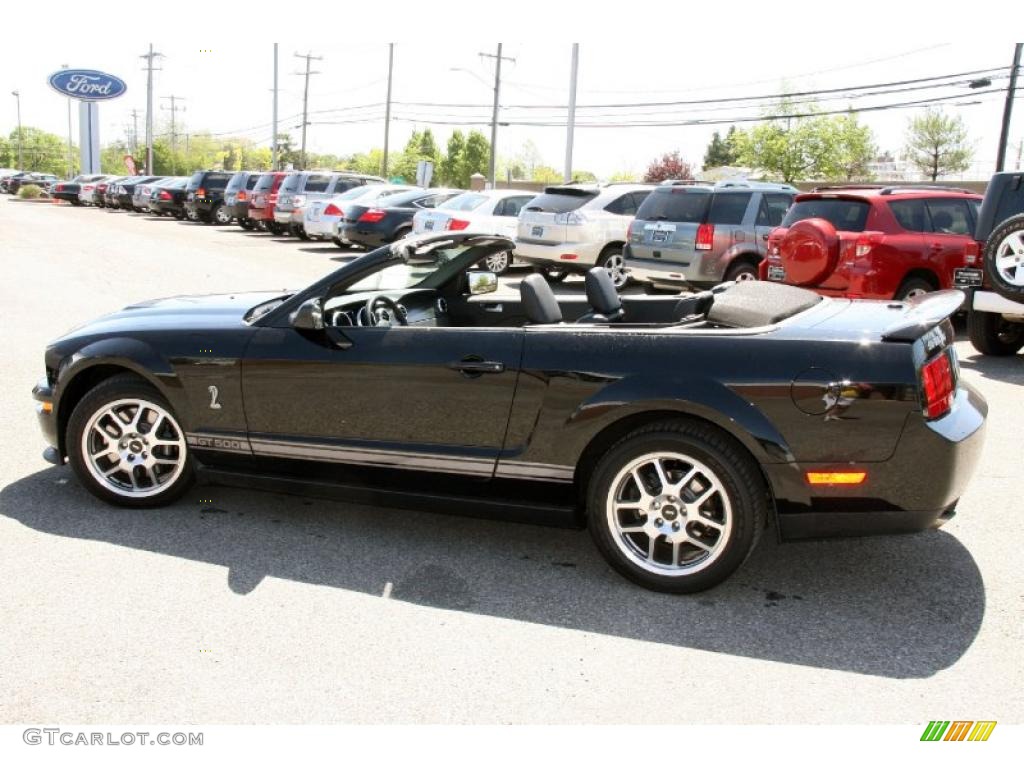 2007 Mustang Shelby GT500 Convertible - Black / Black Leather photo #13