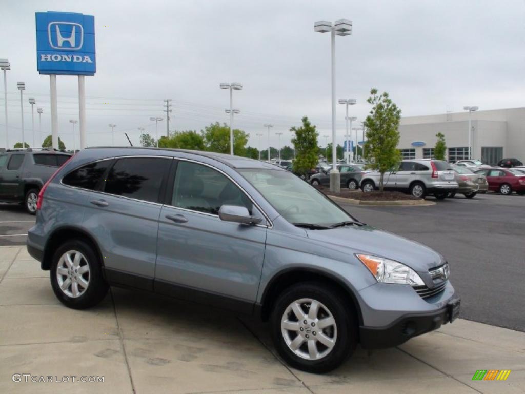 2007 CR-V EX-L - Glacier Blue Metallic / Gray photo #3