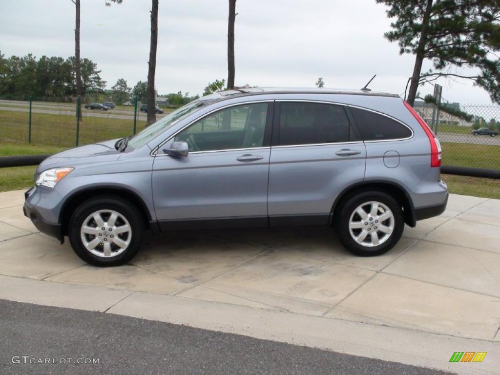 2007 CR-V EX-L - Glacier Blue Metallic / Gray photo #9