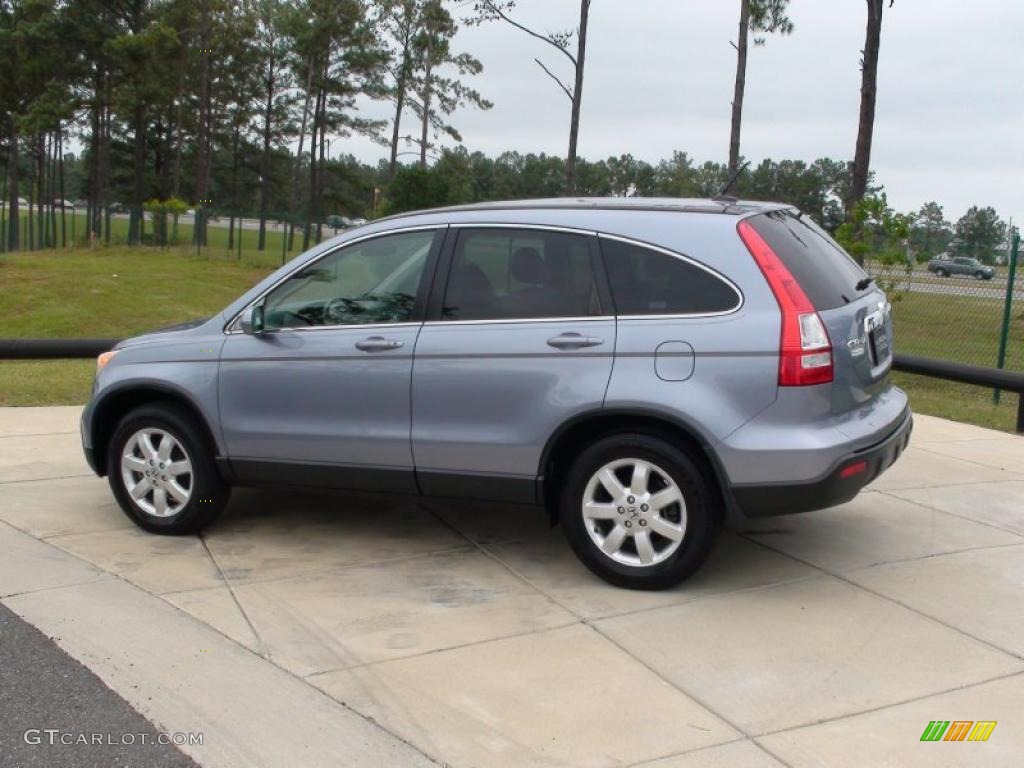 2007 CR-V EX-L - Glacier Blue Metallic / Gray photo #10