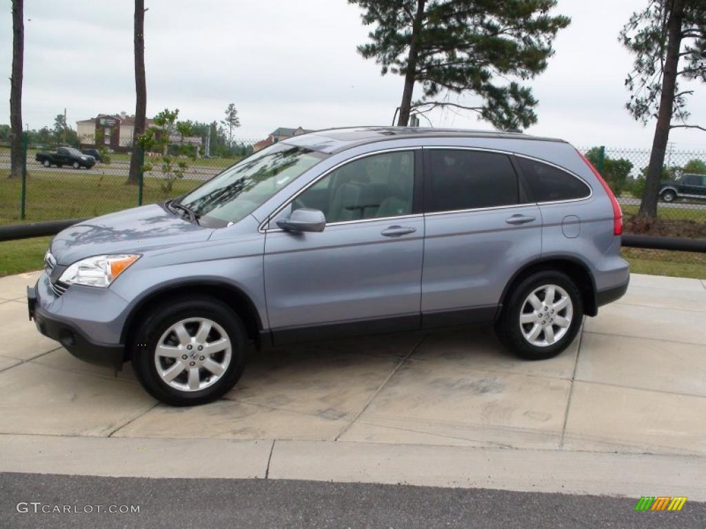 2007 CR-V EX-L - Glacier Blue Metallic / Gray photo #11