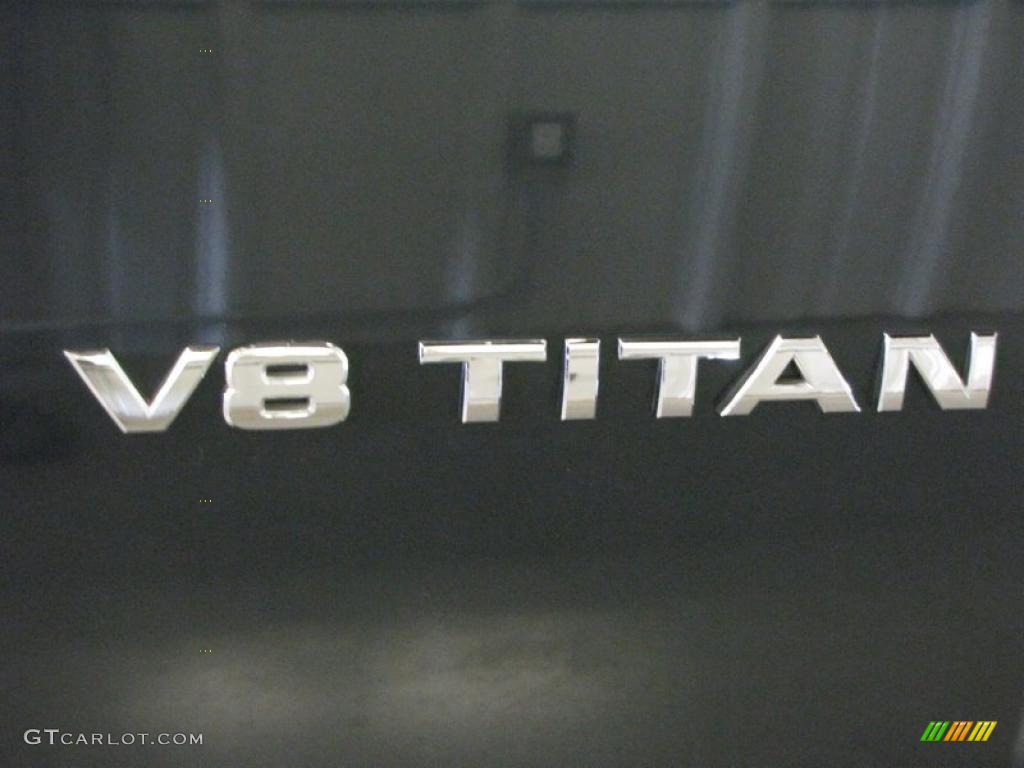 2007 Titan XE Crew Cab 4x4 - Deep Water Blue/Green / Graphite Black/Titanium photo #9