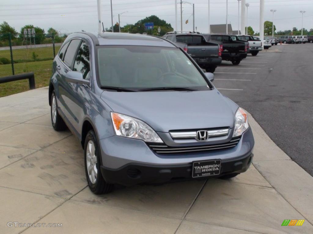 2007 CR-V EX-L - Glacier Blue Metallic / Gray photo #15