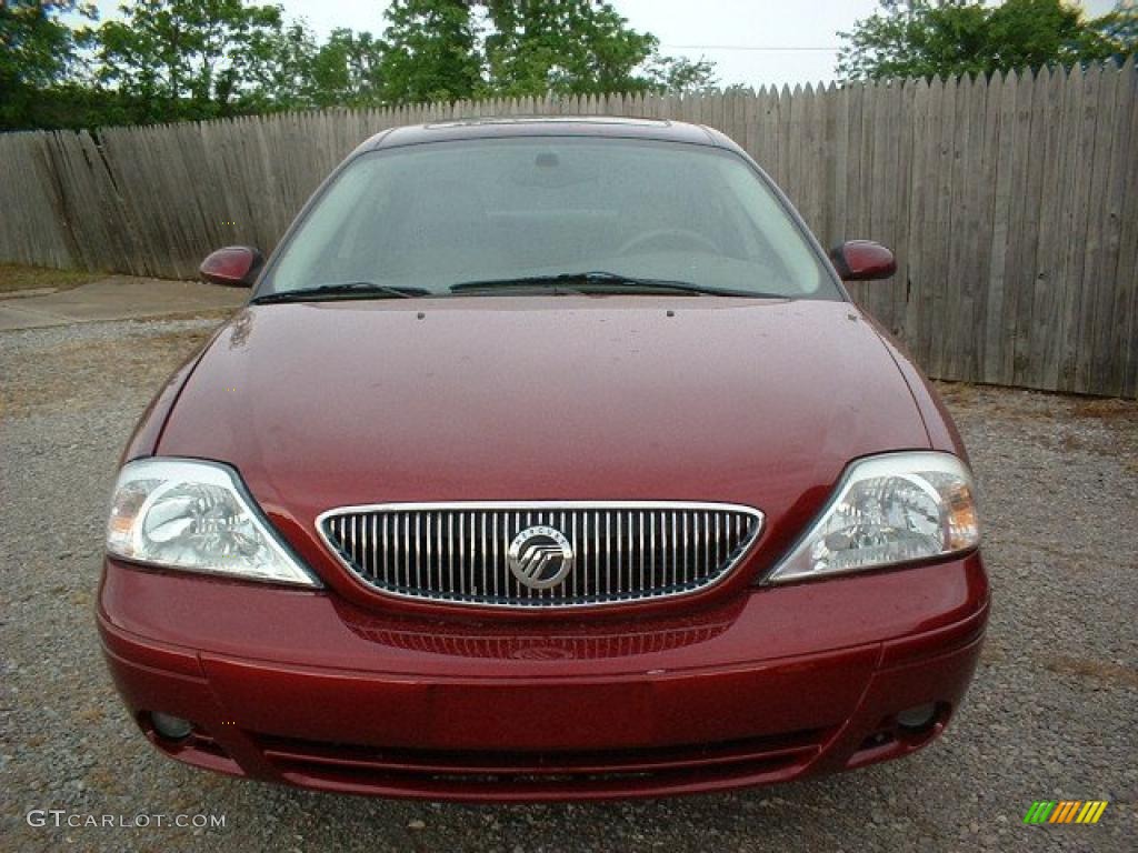 2004 Sable LS Premium Sedan - Merlot Red Metallic / Medium Parchment photo #2