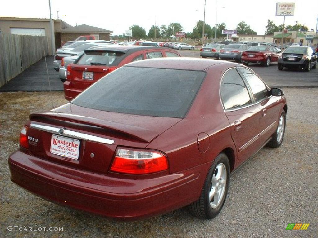 2004 Sable LS Premium Sedan - Merlot Red Metallic / Medium Parchment photo #5
