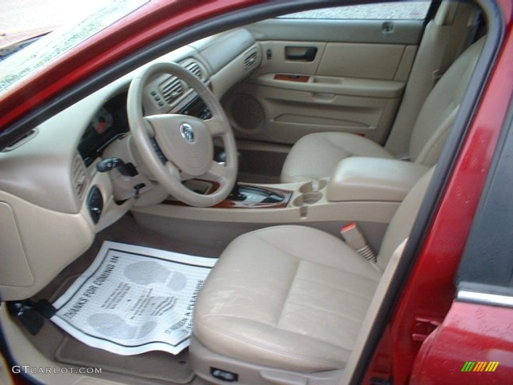2004 Sable LS Premium Sedan - Merlot Red Metallic / Medium Parchment photo #8