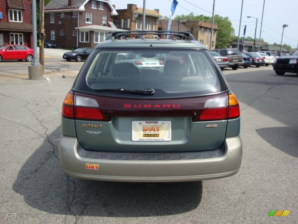 2003 Outback Wagon - Seamist Green Pearl / Beige photo #3