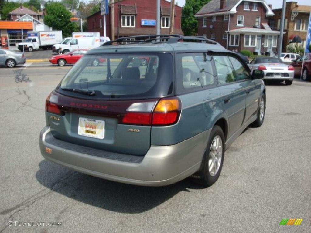 2003 Outback Wagon - Seamist Green Pearl / Beige photo #4