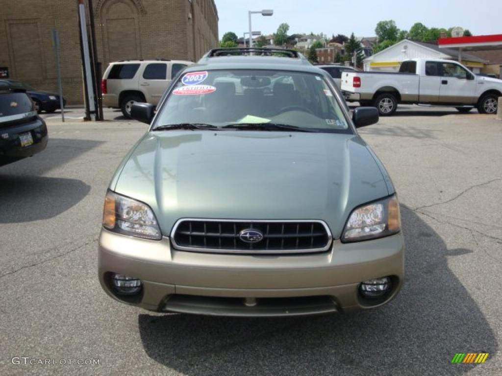 2003 Outback Wagon - Seamist Green Pearl / Beige photo #6