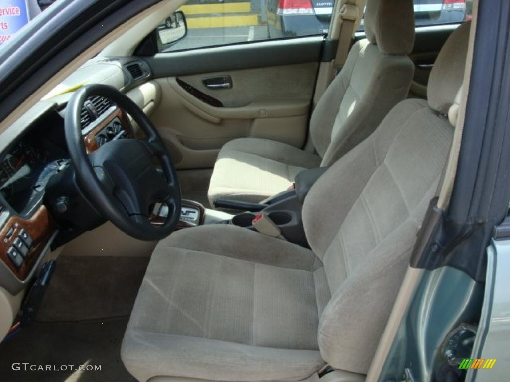 2003 Outback Wagon - Seamist Green Pearl / Beige photo #8