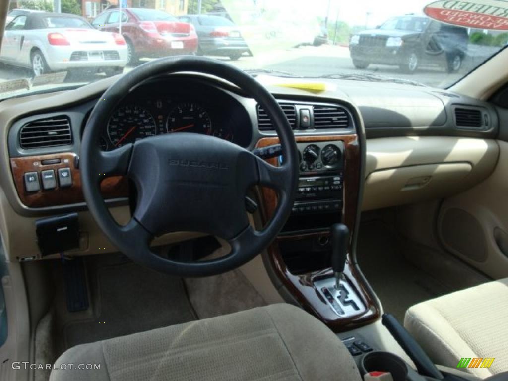 2003 Outback Wagon - Seamist Green Pearl / Beige photo #10