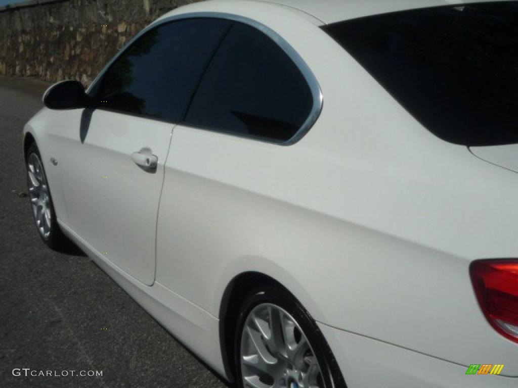 2007 3 Series 328i Coupe - Alpine White / Saddle Brown/Black photo #16