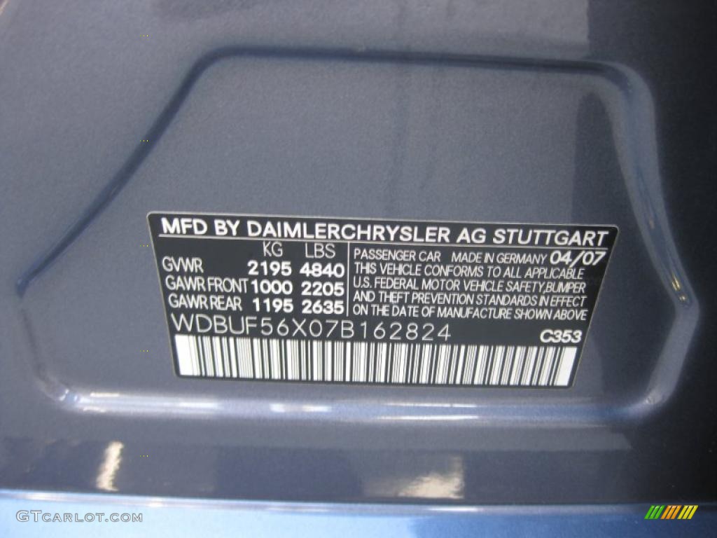 2007 E 350 Sedan - Platinum Blue Metallic / Ash photo #20
